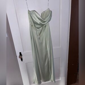 Birdy Grey Green Satin Dress
